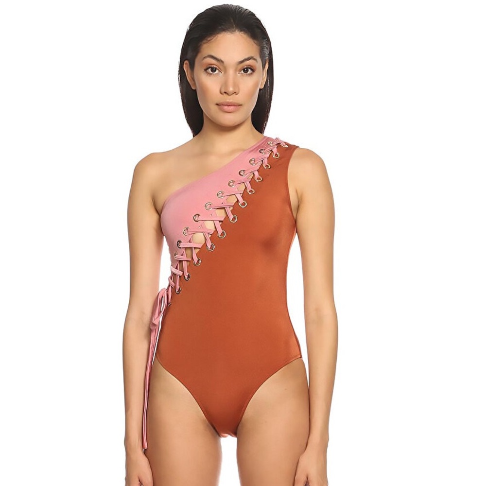 OYE SWIMWEAR Charlotte Lace-up swimsuit